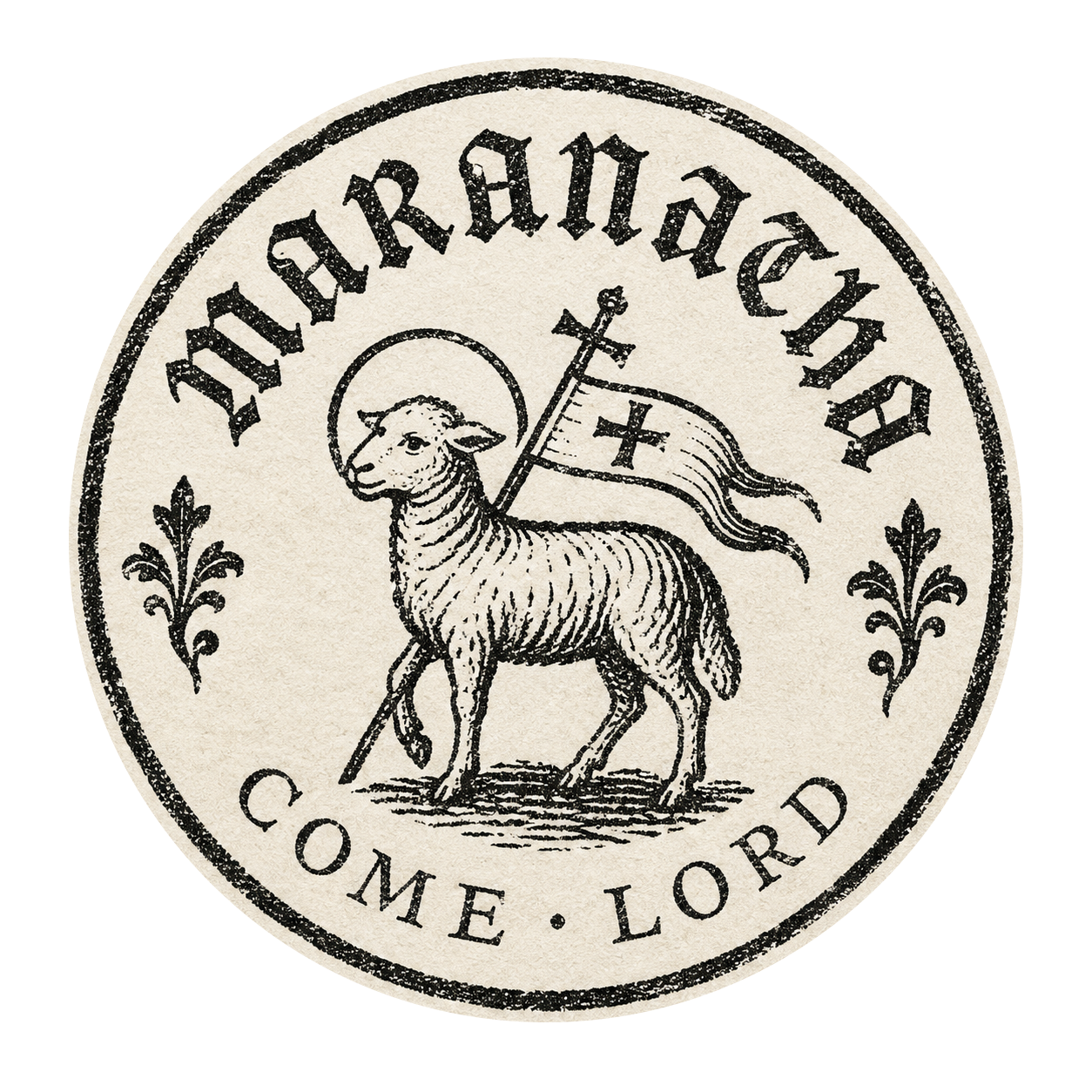 Lamb Seal Tee engraving