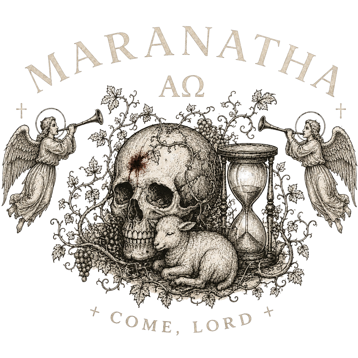 Victory Over Death Tee engraving